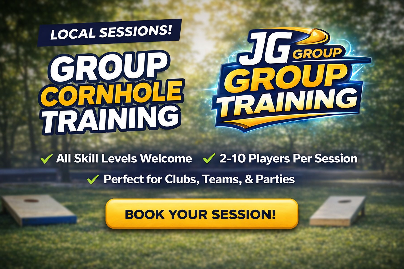 JG Group Training (7-10 players) 2 Hours minimum